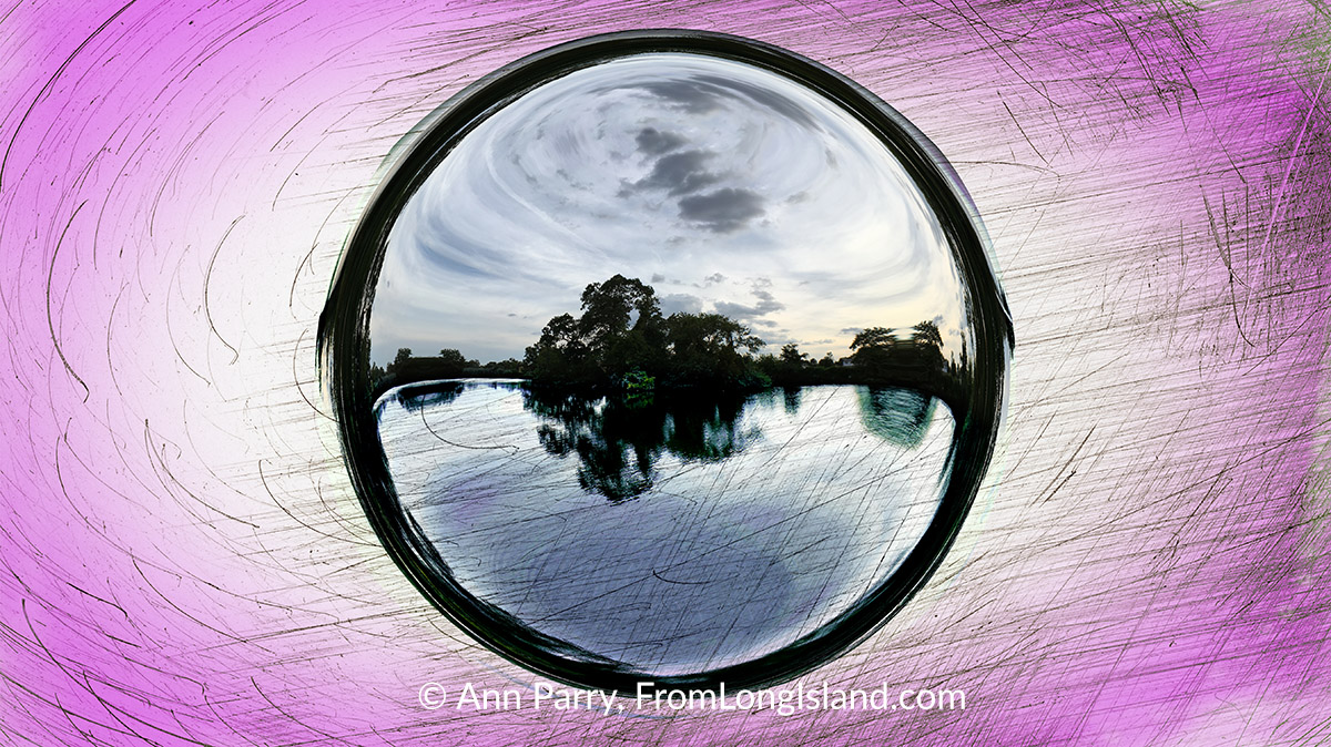 Photo Illustration: Cammanns Pond in Merrick, New York, USA, © Ann Parry, FromLongIsland.com